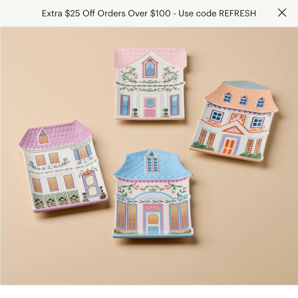 new in box lenox spice village plates
